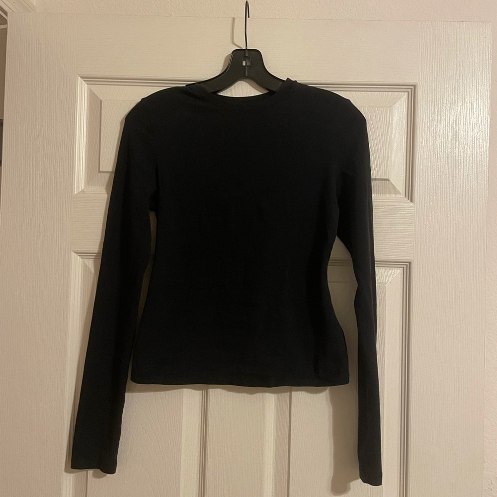SKIMS - Black Long Sleeve Shirt - Medium